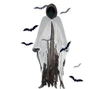 Mago Di Mantello Spaventoso Unisex - Mantello Natalizio Di Halloween Di Pasqua | Capo Di Vampiri Per Adulti Con Cappuccio Reversibile | Mysterious E Horror Dress Up Cape Props Per Balli A Tema, Attivi