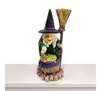 Mago di resina e decorazioni per streghe - Ornamenti a tema di Halloween, tavolo di sabbia, desktop e decorazioni per feste | Perfetto per decorazioni di Halloween per interni, feste stagionali