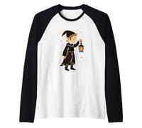 Mago Elfo con Lanterna Maglia con Maniche Raglan
