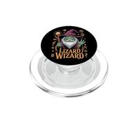 Mago Lucertola Fantasia Mistica Stregone PopSockets PopGrip per MagSafe