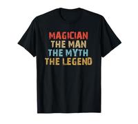Mago L'Uomo Il Mito La Leggenda Mago Magico Retro Maglietta