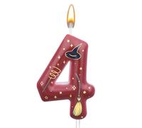 Mago Magica Candela di Compleanno, Tema Magico Candela Compleanno Numeri Decorazione per Torta Articoli Feste a Tema Mago Magico per Ragazzi Ragazze Bomboniere (4)