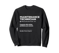 Mago Mago Divertente Manutenzione Tecnico Definizione Felpa