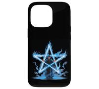 Mago Pentagramma Magia Stella Fiammeggiante Custodia per iPhone 13 Pro
