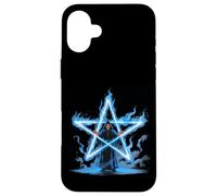 Mago Pentagramma Magia Stella Fiammeggiante Custodia per iPhone 16 Plus