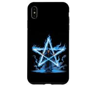 Mago Pentagramma Magia Stella Fiammeggiante Custodia per iPhone XS Max
