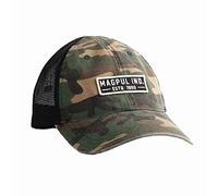 Magpul Trucker Hat Snap Back Baseball cap, One Size Fits Most Cappellino, Indumento Stabilito Lavato Woodland Camo, Etichettalia Unica Unisex-Adulto
