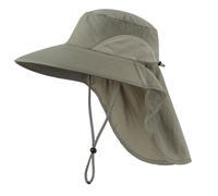 Magracy Cappello da sole da uomo/donna con tesa larga e patta per il collo in rete, protezione UV, cappello da pescatore