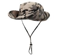 Magracy Mens Camouflage UPF50+ Cappello da Sole Tesa Larga Protezione UV Cappello da Safari Cappello da Pescatore Unisex Cappelli da Pesca Cachi