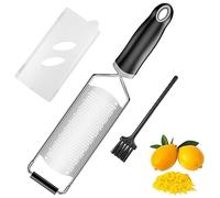 Magrimaxio grattugia formaggio manuale, zester limone scorza, Acciaio Inox grattugia, Lavabile in Lavastoviglie, con Cover protettiva, pennellol, per Parmigiano, Zenzero, Cioccolato e Noce Moscata