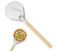 Magrimaxio Pala per Pizza Forata 7 Pollici - Spatola in Alluminio Anodizzato Duro con Manico - Pale Professionale, Pane, Crostate Fatta in Casa
