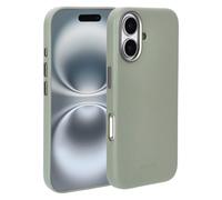 ACCEZZ Leather Backcover COVER per Apple iPhone 16, Grigio