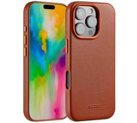 ACCEZZ Leather Backcover Cover per Apple iPhone 16 Pro, Marrone