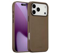 ACCEZZ Leather Backcover COVER per Apple iPhone 17 Pro Max, Marrone scuro