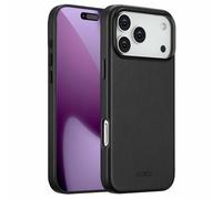 ACCEZZ Leather Backcover COVER per Apple iPhone 17 Pro Max, Nero