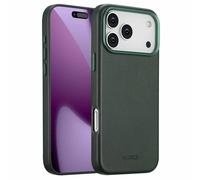 ACCEZZ Leather Backcover COVER per Apple iPhone 17 Pro Max, Verde scuro
