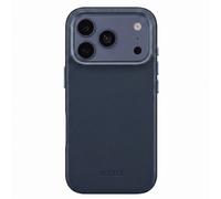 ACCEZZ Leather Backcover COVER MAGSAFE per Apple iPhone 17 Pro Max, iPhone 18 Pro Max, Blu scuro