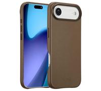 ACCEZZ Leather Backcover COVER per Apple iPhone Air, Marrone scuro