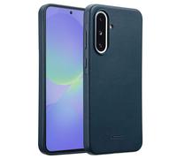 ACCEZZ Leather Backcover COVER per Samsung Samsung Galaxy A36/Samsung Galaxy A56 (5G), Blu scuro
