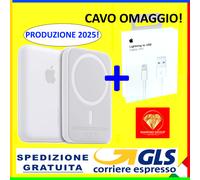 MAGSAFE X APPLE IPHONE 12 13 14 15 16 17 POWER BANK BATTERY PACK +CAVO ORIGINALE