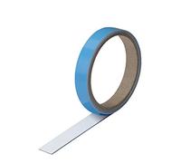 Magstick Listello magnetico autoadesivo in lamiera d'acciaio come base per magneti I 19 mm di larghezza 1 metro di lunghezza I Listello magnetico I facile da tagliare I per magneti I mag243