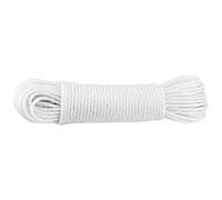 MAGT Corda per Bandiera, 20m Corda Arrampicata in Nylon Multifunzionale Corde Paracord per Campeggio Giardino Esterno (Bianco)