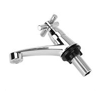 MAGT Rubinetto per Acqua Fredda Rubinetto Freddo, G1/2 in ABS Tipo Singolo per Lavabo Bagno (Maniglia a Croce)