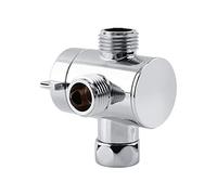 MAGT Soffione Doccia Deviatore Doccia, 3 Vie G1/2" in Plastica ABS in Metallo per Bagno Cucina Lavandino