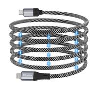 Magtame Cavo magnetico da USB C a Lightning Coiled, 1 m/3,3 ft MFi certificato i-Phone 14 13 12 11 Pro Max XR XS X 8 Plus SE