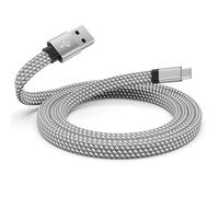 Magtame Cavo magnetico USB C, 1,5 m, cavo da USB A a USB C, cavo di ricarica USB C, tipo piatto, cavo di ricarica veloce, compatibile con Samsung per dispositivo USB C per pad, argento