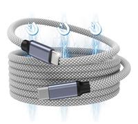 Magtame Magnetic USB C to USB C Cable 5ft - 240W 5A Fast Charging Type C Nylon Braided Original Design