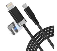 Magtame StayCable Cavo USB C a Lightning con supporto per cavo magnetico 1M/3.3FT, ricarica rapida, treccia e sincronizzazione dati per i-Phone 12,13,14 Home Car Desk Cable, design originale