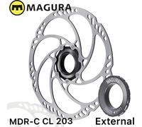 Magura Bicicletta MTB Disco Mdr-C CL Center Lock Steckachse Dics 203mm