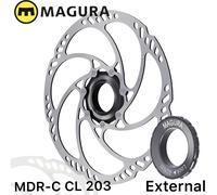 Magura Bicicletta MTB Disco Mdr-C enter Lock Steckachse Dics 203mm