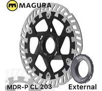 Magura Disco Mdr-P CL Center Lock Con Anello di Bloccaggio per Asse Ø 203mm