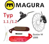 Magura Pastiglie Freno MTB 1.2 Gustav M Endurance Disco Freni a Disco