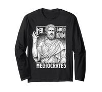 mAh, va Bene così, mediocri, Divertente, filosofia Greca Maglia a Manica