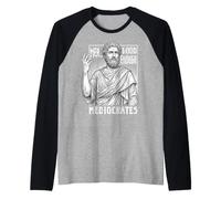 mAh, va Bene così, mediocri, Divertente, filosofia Greca Maglia con Maniche Raglan