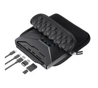 MAHAHUM Unità CD/DVD esterna per computer portatile, Mac, USB 3.0 e tipo C, lettore DVD portatile 8 in 1, Plug & Play, con custodia per il trasporto, compatibile con PC desktop Windows 11/10/8, Linux