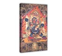 Mahakala - Brahman Destructive Power - Dharma Protector tibetano arte decorazione murale poster bar ristorante garage cafe cartello artistico cornice regalo 20 x 30 cm
