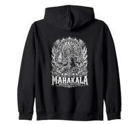 Mahakala Protettore Furioso divinità Buddista tibetana Felpa con Cappuccio