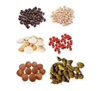 Mahalakshmi Combo Set Pack 11 pezzi Gomti Chakra |(Chirmi) | 11 pezzi Laghu Nariyal (noce di cocco piccolo) Kaudi, Kamal Gatta, Gunja, Laghu Nariyal, Haldi Gaanth- 11 pezzi ciascuno