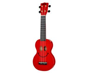 Mahalo Smiley Ukulele Red