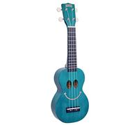 Mahalo u-smile-tbu- Ukulele Soprano Smiley Blu + Custodia