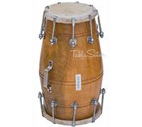 Maharaja Musicals Tamburo Dholak, Legno di mango, Bolt-tuned, Borsa imbottita, Spanner, Strumento Musicale Dholki (PDI-104)