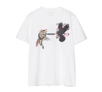 Maharishi - Corvo Nero Airone Bianco Tee - -Tops -Uomo -Bianco -L