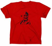 Mahatma Gandhi Retro T Shirt, rot, XX-Large