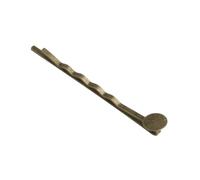 MAHAVIMOKSA Forcine per capelli da 55 mm, con colla su cuscinetti piatti per fai da te (bronzo anticato, 100 pezzi)