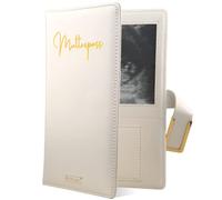 MAHEWA® Custodia per libretto di maternità in finta pelle | Organizer per libretto di maternità | Custodia protettiva unisex | Cartellina per libretto di maternità | colore crema