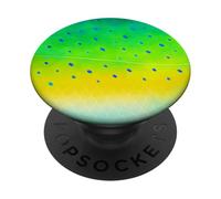 Mahi Mahi - Motivo a scaglie colorate ispirato al pesce delfino PopSockets PopGrip Adesivo